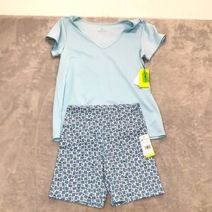 Eleven by Venus Williams Retro Revival Biker & Match Point Tee Size S New